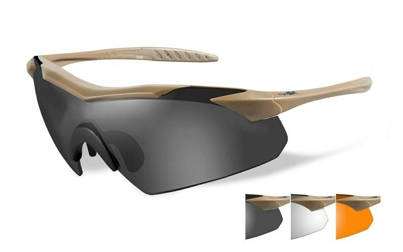 Βαλλιστικά Γυαλιά Wiley X Vapor με 3 φακούς