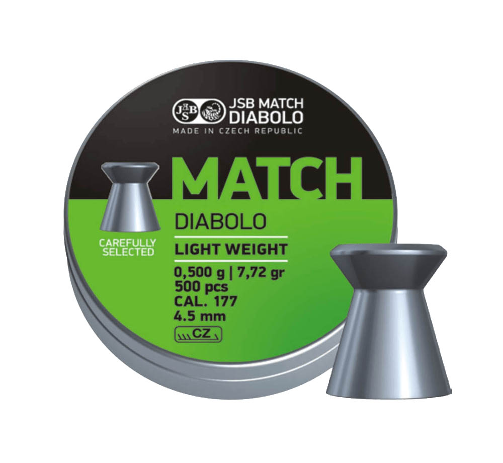 Βλήματα JSB MATCH DIABOLO Light Weight, 4.51mm, (0,50gr / 7,716g)
